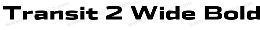 Transit 2 Wide Bold字体转换